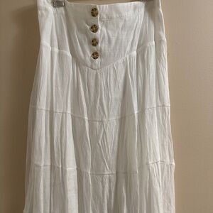 New White Lining Skirt